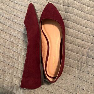 Old Navy Maroon Ballet Flat - Excellent Condition - Size 6